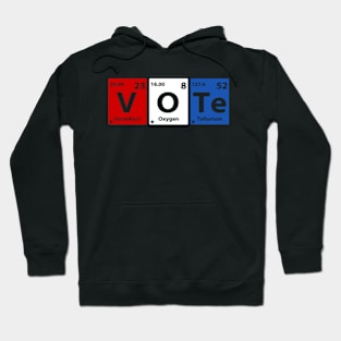 Vote (V-O-Te) Periodic Elements Spelling Hoodie